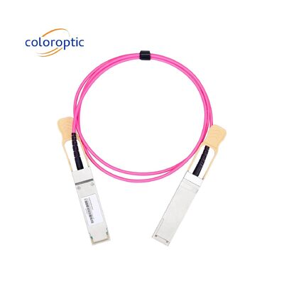 100G QSFP28'den 100G QSFP28 AOC DAC Kablosu Veri Merkezi için 1m - 70m Uzunluk