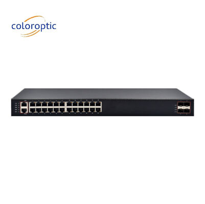 Yüksek Performans Katman 3 Çekirdek Ağ Değiştiricisi 24 Port 4 * 10G SFP + Portları ile