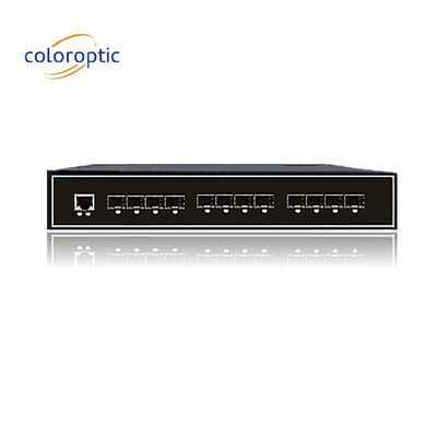 Endüstriyel Akıllı Ethernet Değiştiricisi 8GE SFP 4 Port 10GE SFP+ 1 Konsol