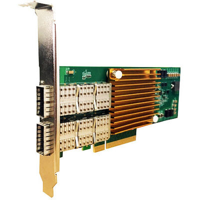 Ağ Infiniband Pcie Kartı 40G Çift Portlu Optik NIC Ethernet Ağ Adaptörü