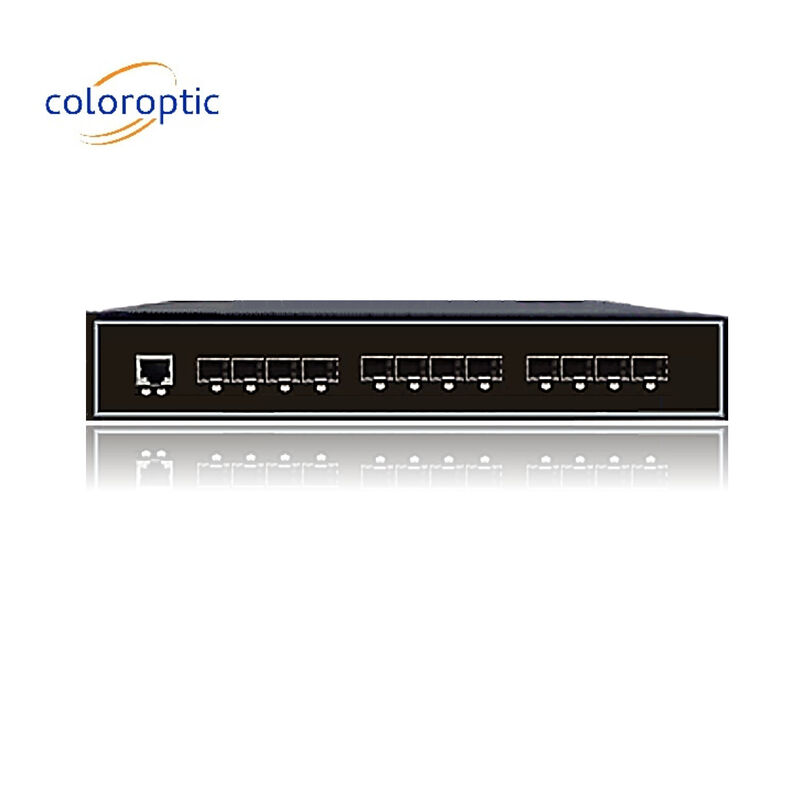 Endüstriyel Akıllı Ethernet Değiştiricisi 8GE SFP 4 Port 10GE SFP+ 1 Konsol